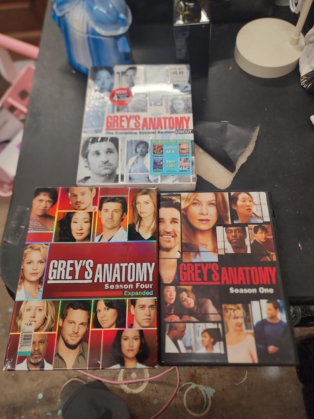Grey's Anatomy Season DVD Box Set - Black & Red Covers